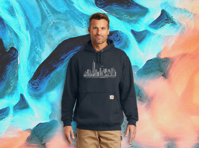 Custom imprinted Sweatshirts for New York, NY with a local business logo