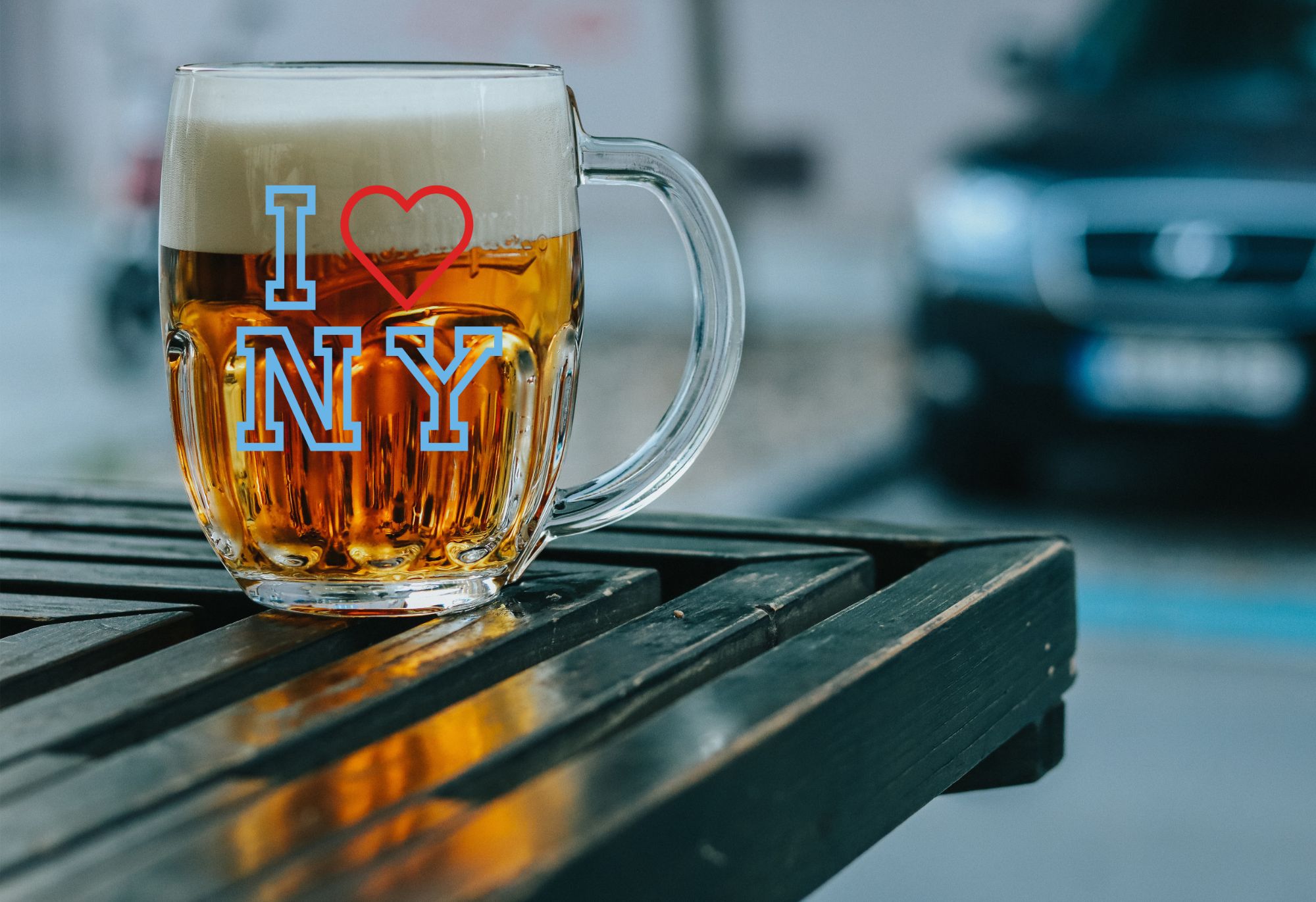 custom printed glass mug